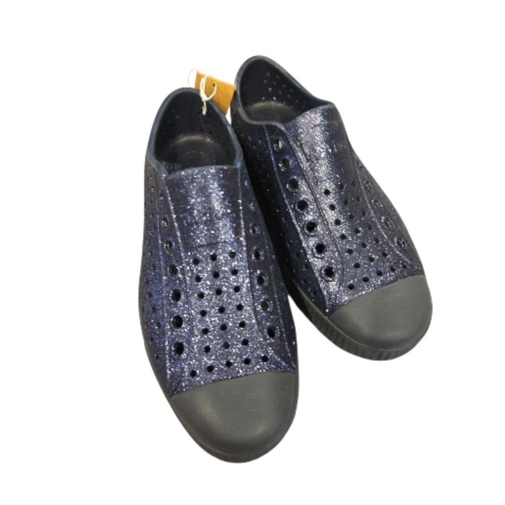 Native Jefferson Bling Onyx Bling Sz 3 Men/5 Women NWT & Box (Shelf)